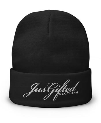 Jus Gifted Signature logo beanie